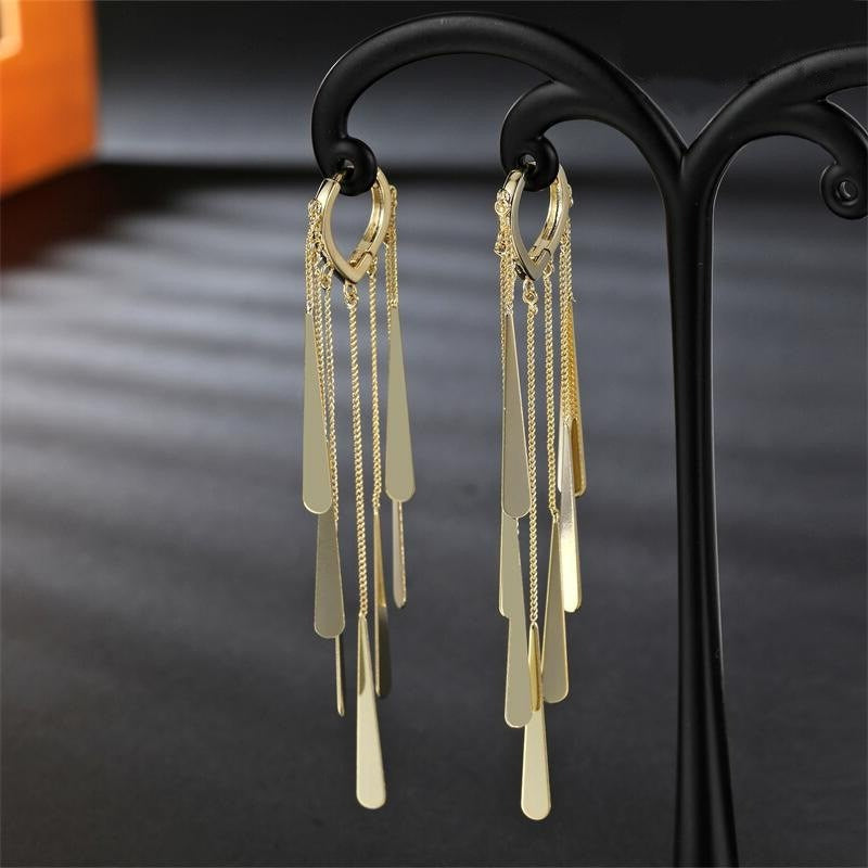 Alloy Long Tassel Ear Buckles