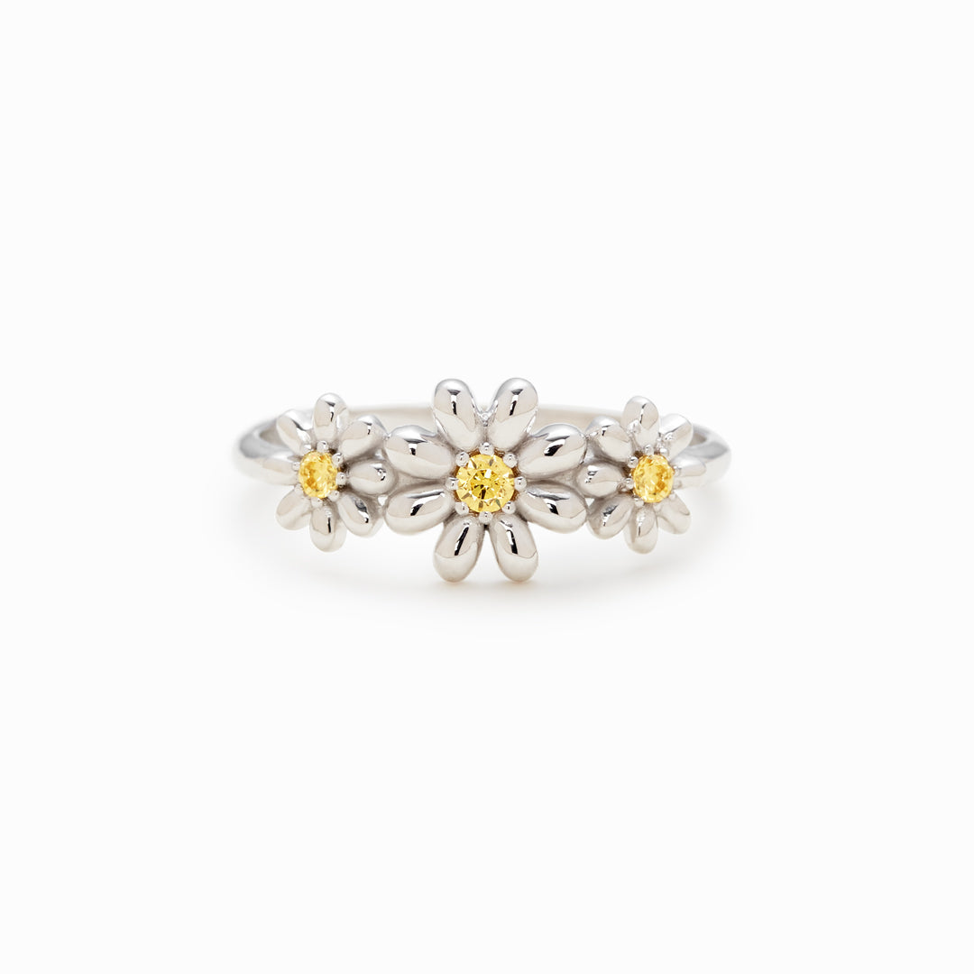 Rooting For You Three Flower Ring