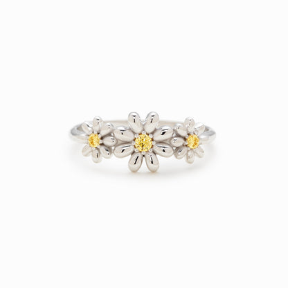 Rooting For You Three Flower Ring