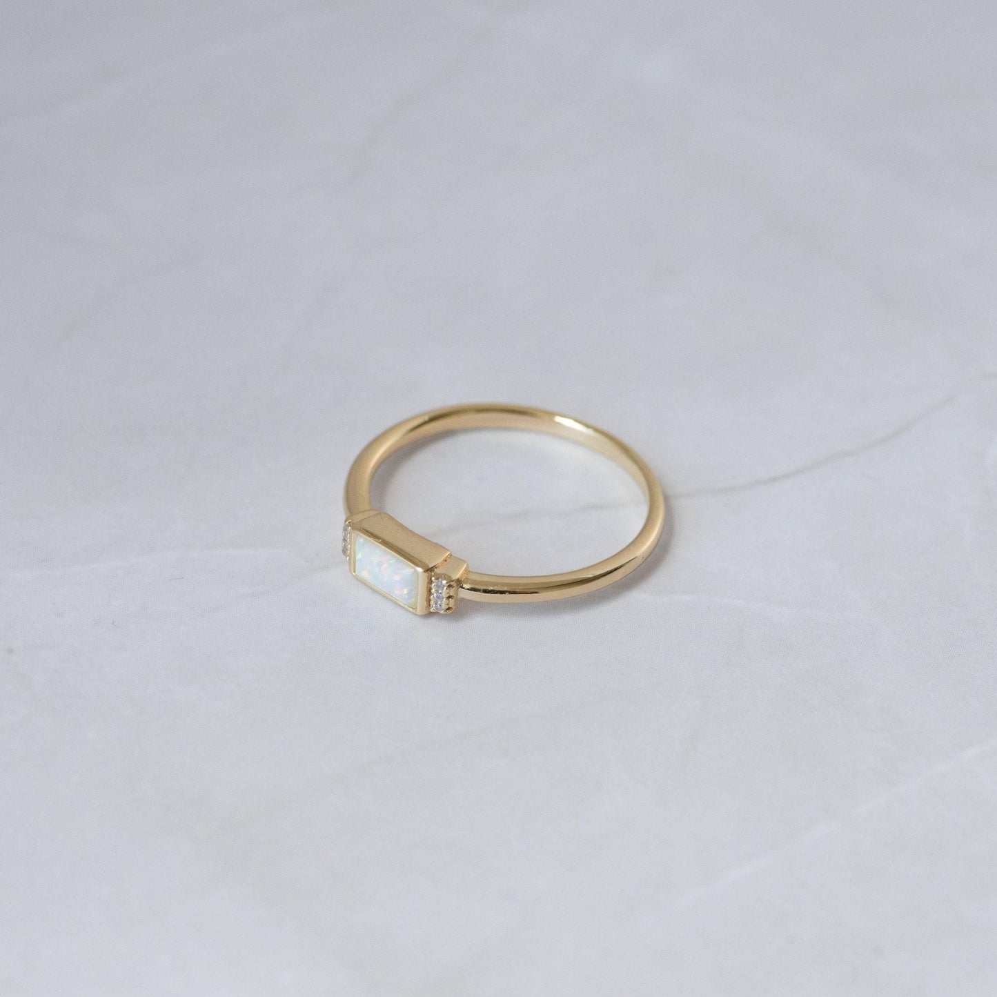 2026 Begin Again Opal Baguette Ring