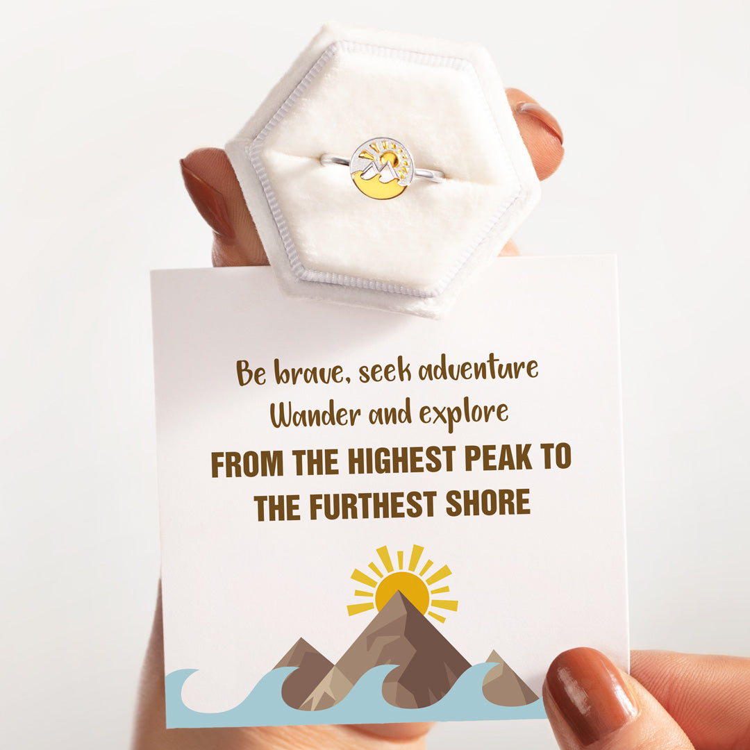 Highest Peak Furthest Shore Mountain & Ocean Ring