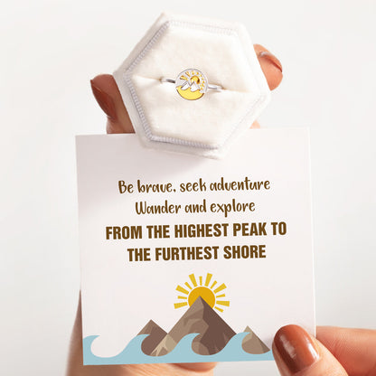 Highest Peak Furthest Shore Mountain & Ocean Ring