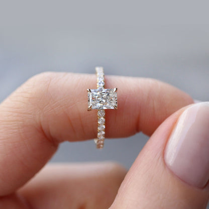 Self Love Radiant Cut Moissanite Ring