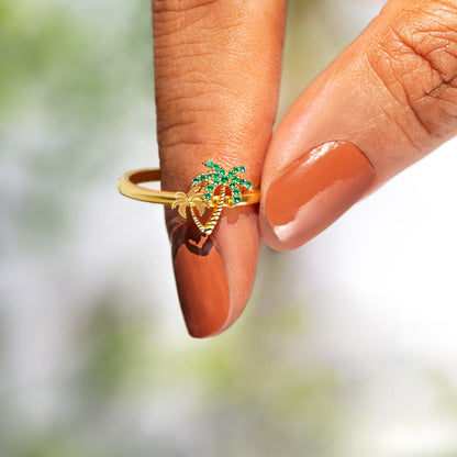 Relax You Are On Beach Time Tree Ring S925