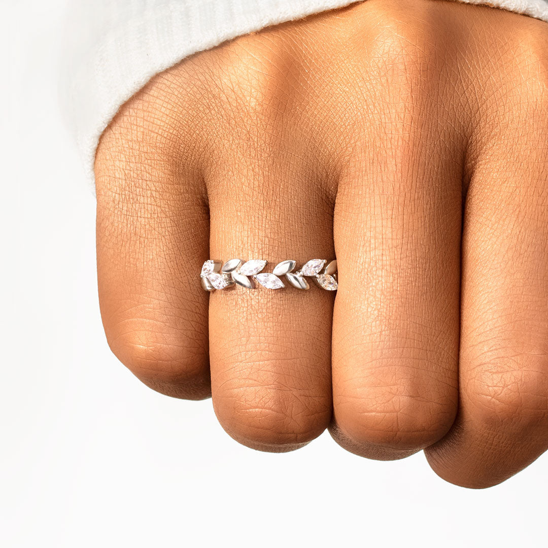 Be-Leaf In Yourself Leaf Branch Ring