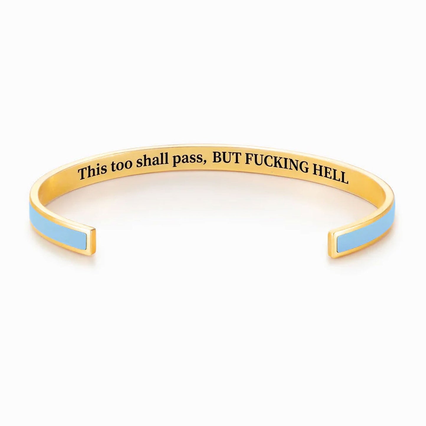 This Too Shall Pass Color Cuff Bracelet