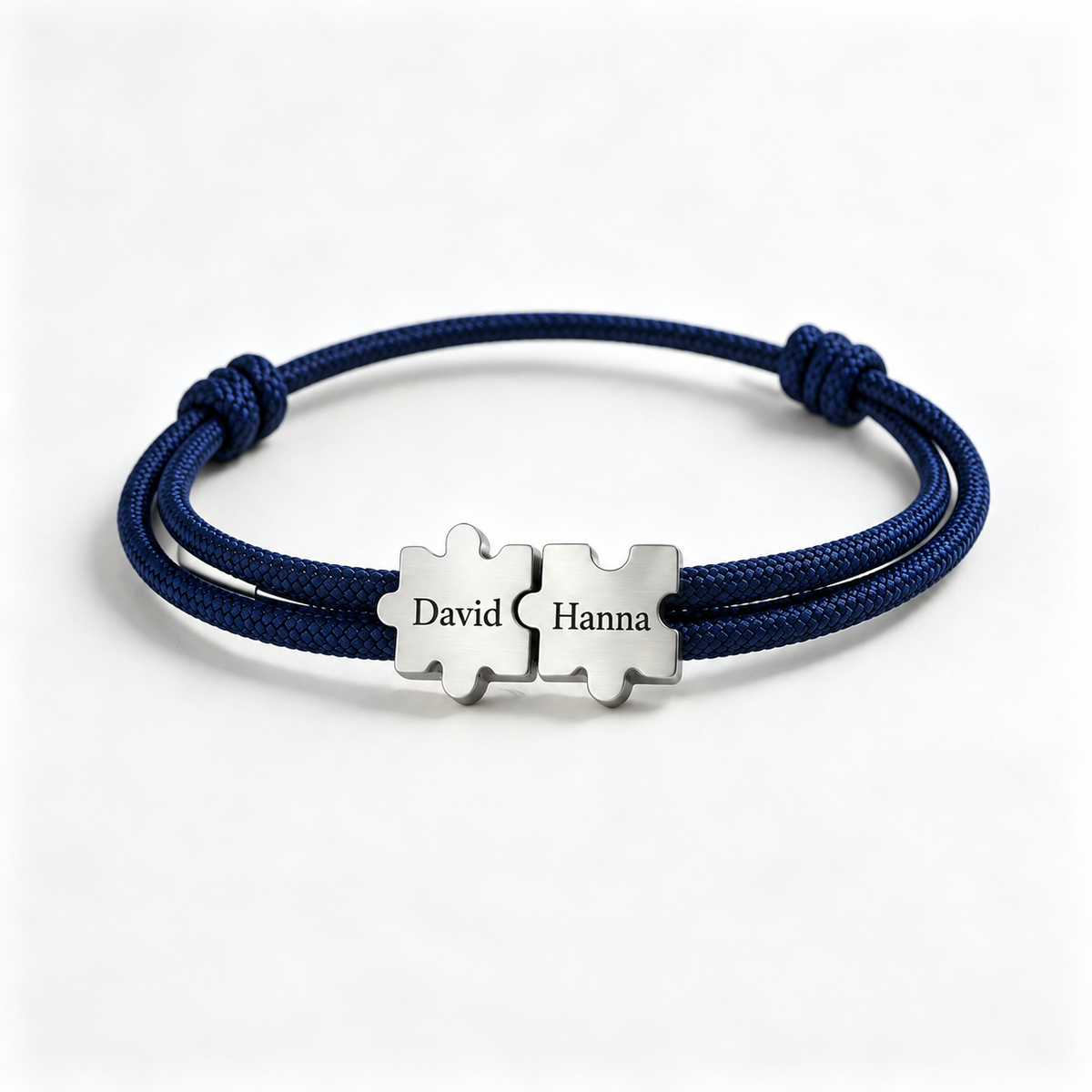 To My Man- Couple Puzzle Custom Name Bracelet