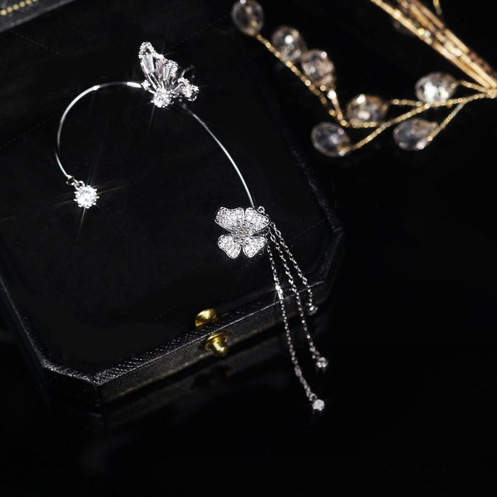 ✨Butterfly Tassel Style Zircon Earrings