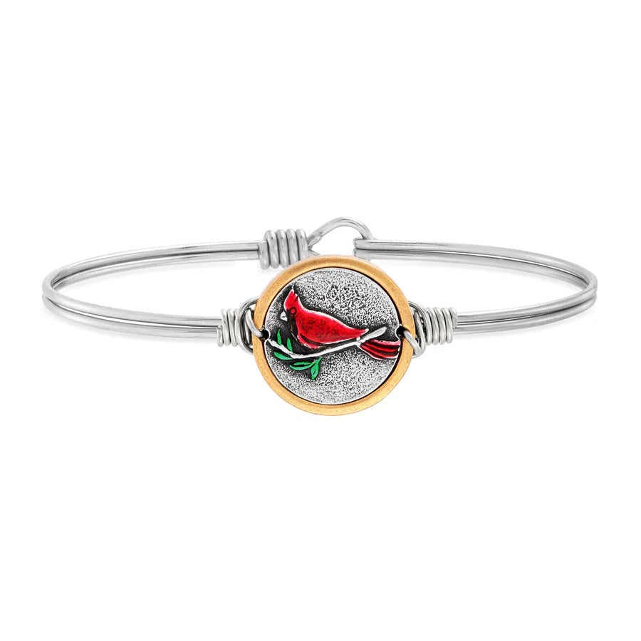RED CARDINAL BANGLE BRACELET