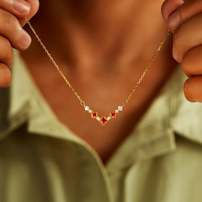 This Girl Is On Fire Flame Necklace