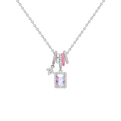 Crystal Aurora Rock Candy Necklace
