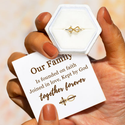 Family Together Forever Infinity Cross Band