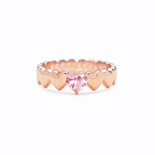 No Greater Gift Than Sisters Heart Band Ring
