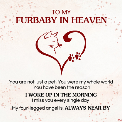 FOR MEMORIAL - My Four-legged Angel is Always Near By Custom Name Bead Stretch Bracelet