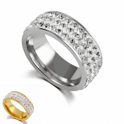 Faux Three Row Fashion Masonry Ring