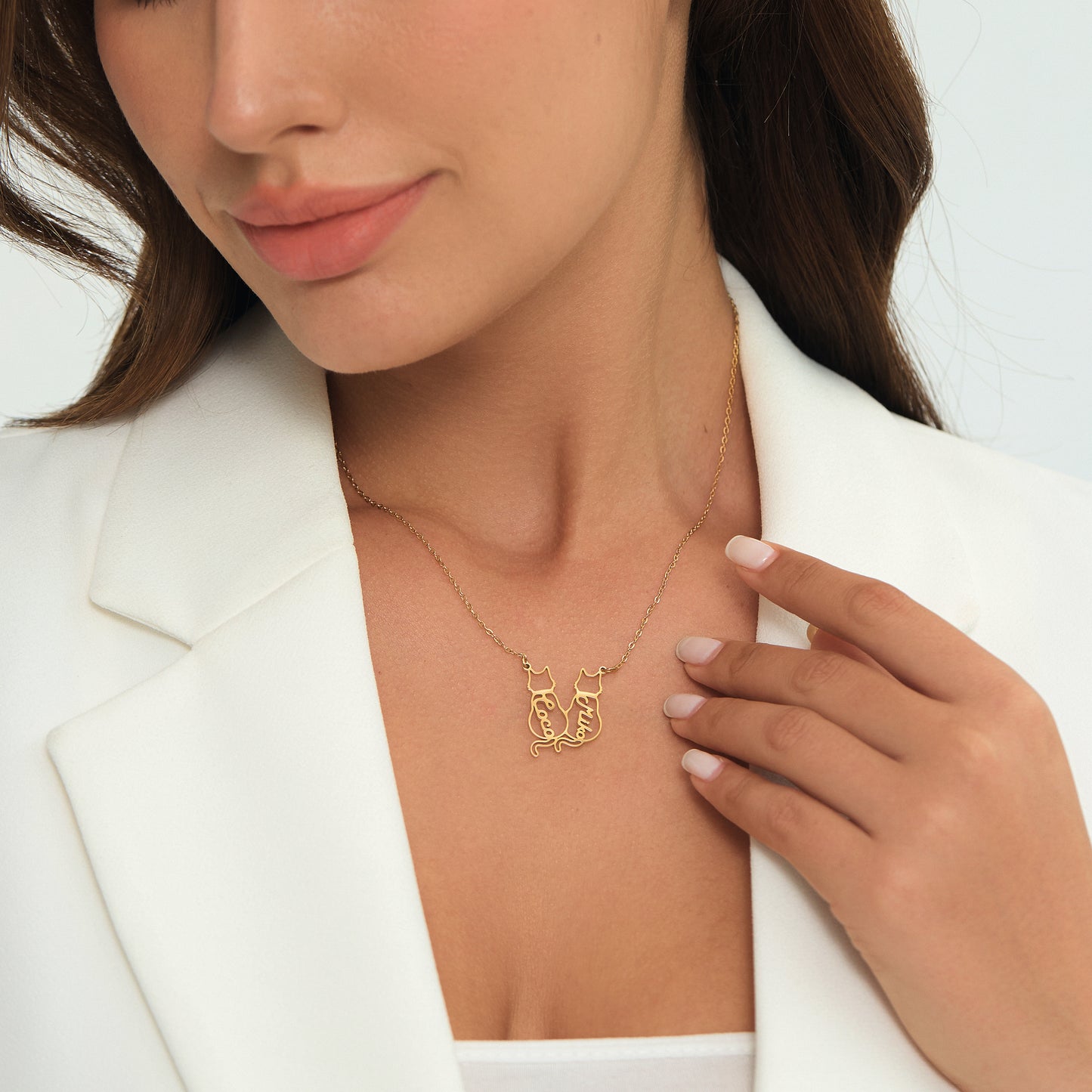 Personalised Cat Name Necklace