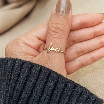 Fashion 925 Silver Fuck Ring
