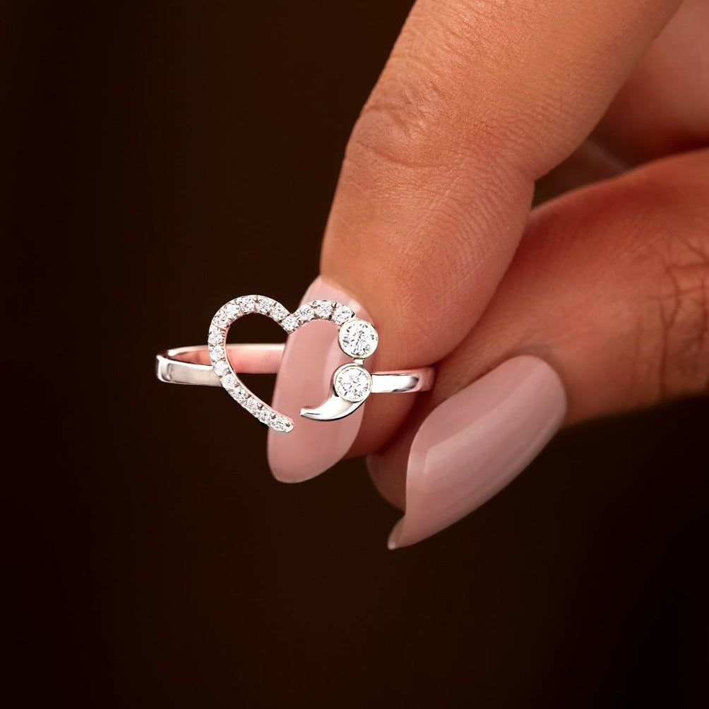 Granddaughter Never Give Up No Matter What Semicolon Ring