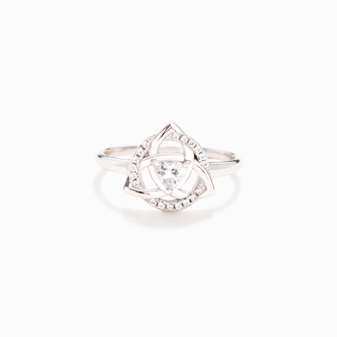 Always My Sister Forever My Friend Celtic Sisters Knot Ring