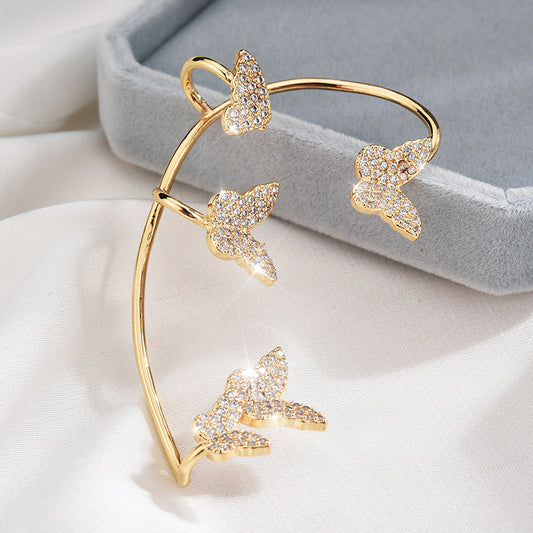 🦋Shiny Zircon Butterfly Ear Clips🦋