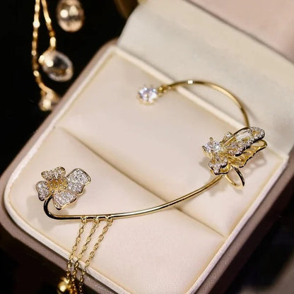 Butterfly Tassel Style Zircon Earrings | Perfect Gift