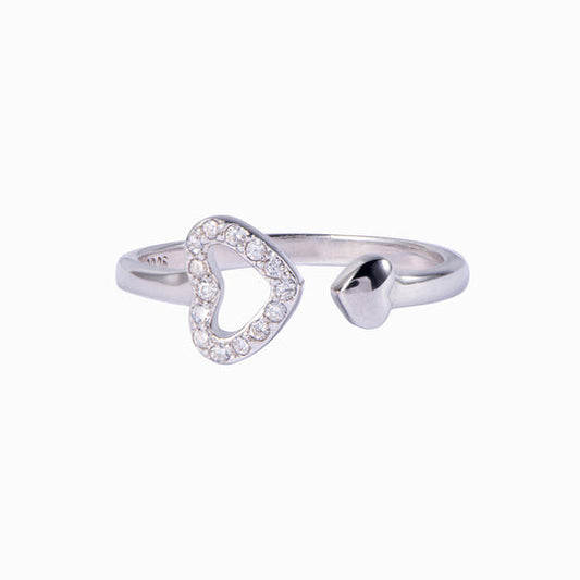 "THE LOVE BETWEEN A GRANDMOTHER AND GRANDDAUGHTER IS FOREVER" S925 STERLING SILVER FREE ADJUSTABLE RING
