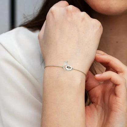 For Love- Interlocking Diamond Bracelet