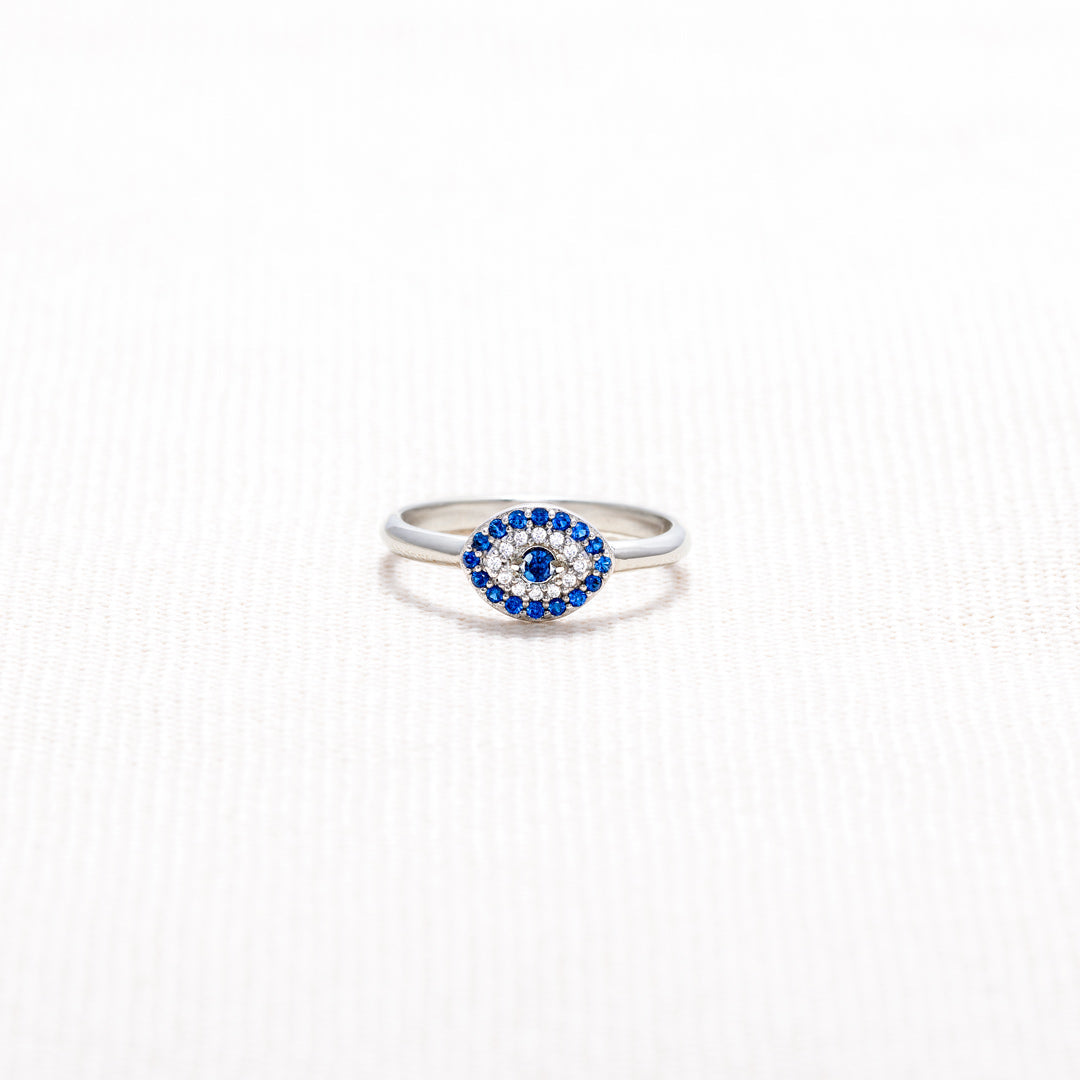 Sending You Good Vibes and Protection Evil Eye Ring