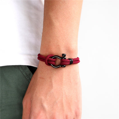 🔥Summer Hot Sale🌊	To My Son Love You Forever Nautical Bracelet