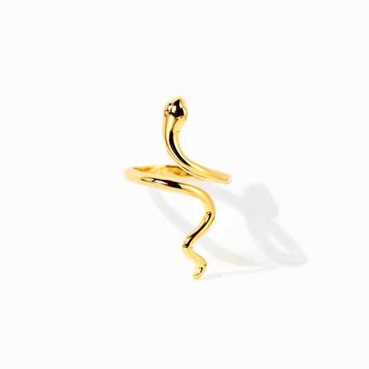 925 Sterling Silver Year of Snake Minimalist Snake Open Ring