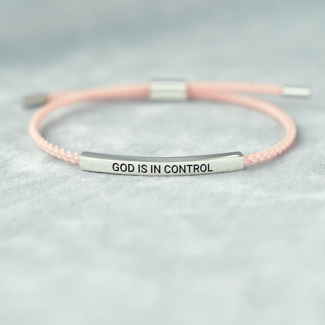 God Is In Control Tube Bracelet