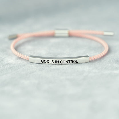 God Is In Control Tube Bracelet