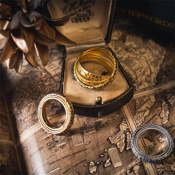 Handmade Anxiety Relief Sphere Spinner Ring