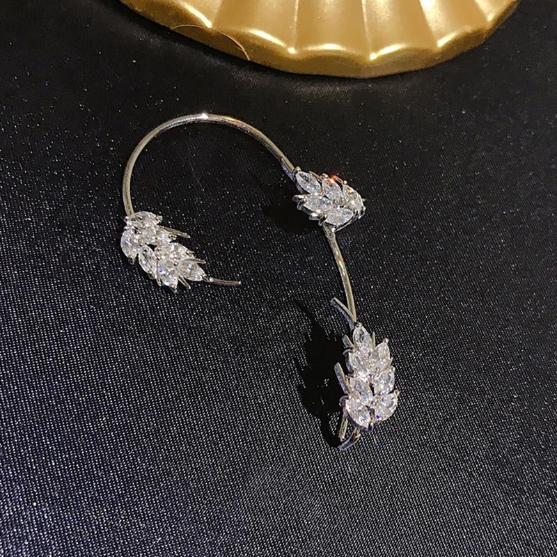 Zircon Wheat Ear Hook No Piercing
