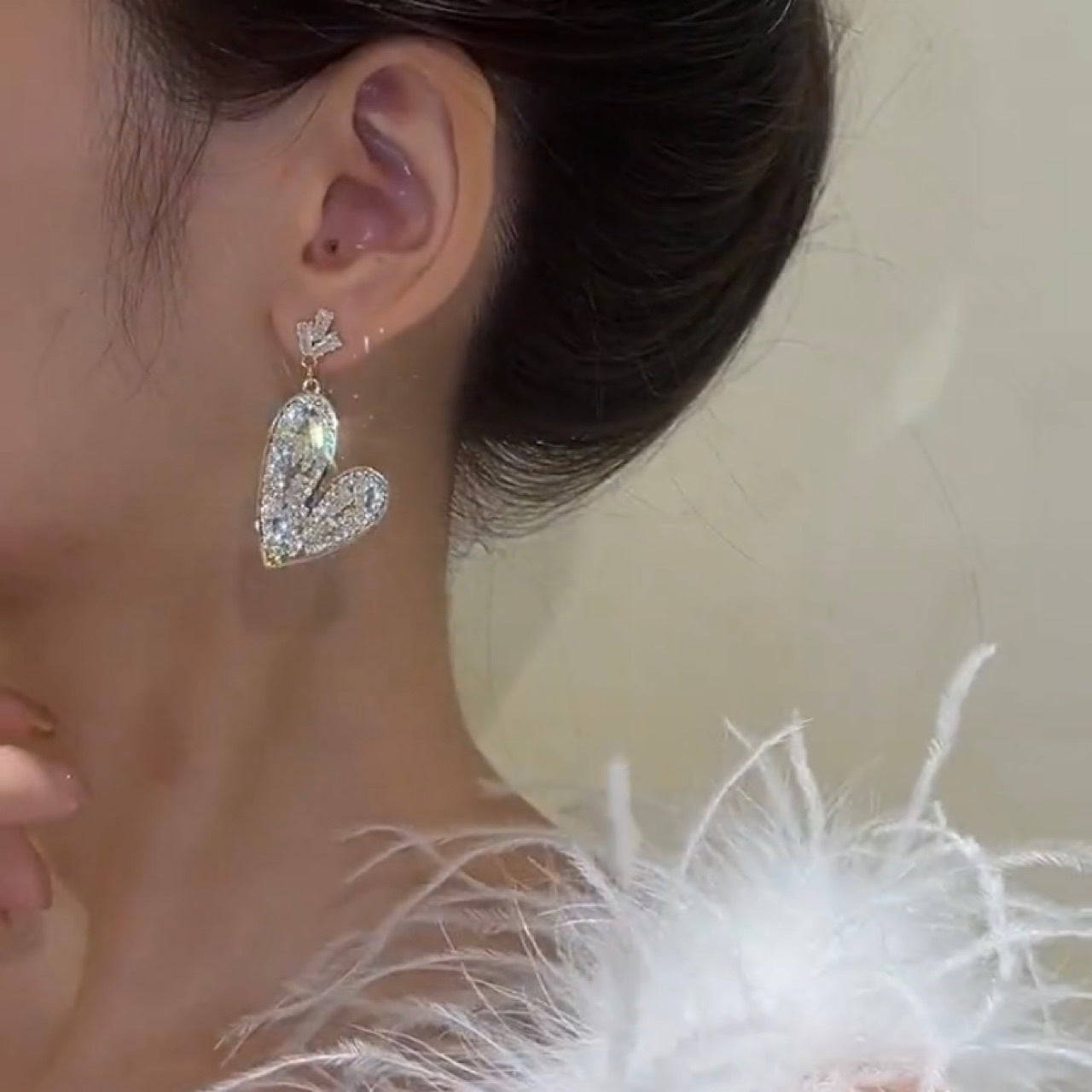 ✨Crystal Heart Gradient Earrings