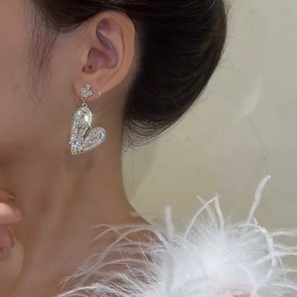 ✨Crystal Heart Gradient Earrings