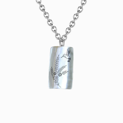 925 Sterling Silver Hummingbird Necklace - Gift For Animal Lover