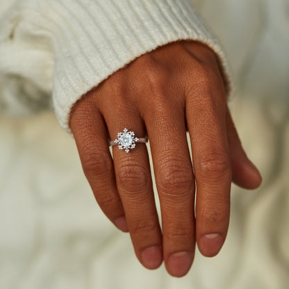 To My Wife Snowflakes Ring