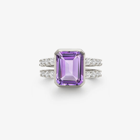 For Love - Awareness Amethyst Ring