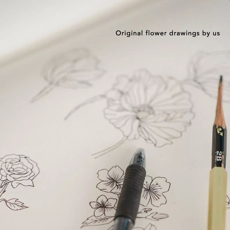 Wildflower Engraved Necklace