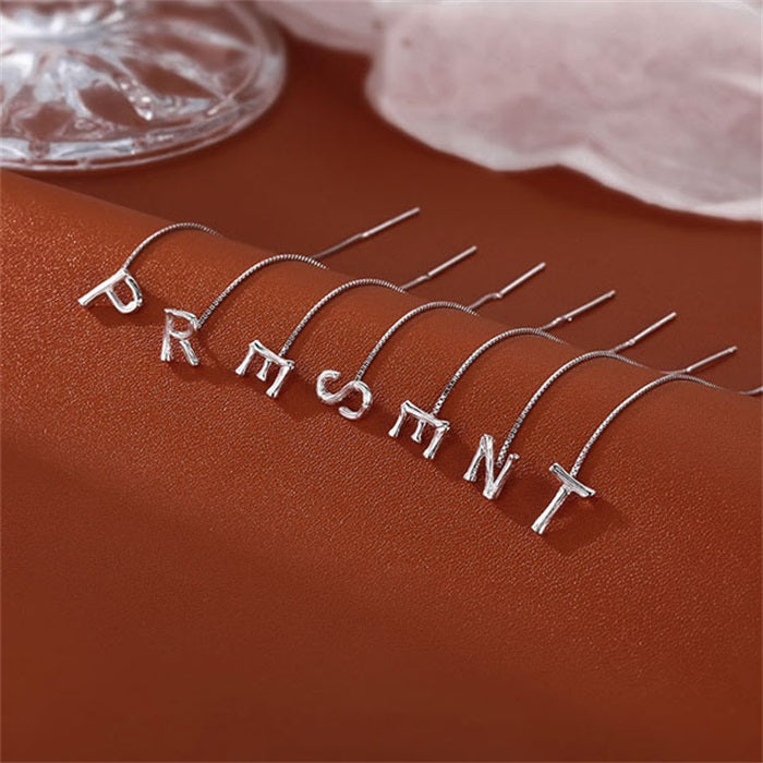 Fashion Shiny Alphabet Earrings