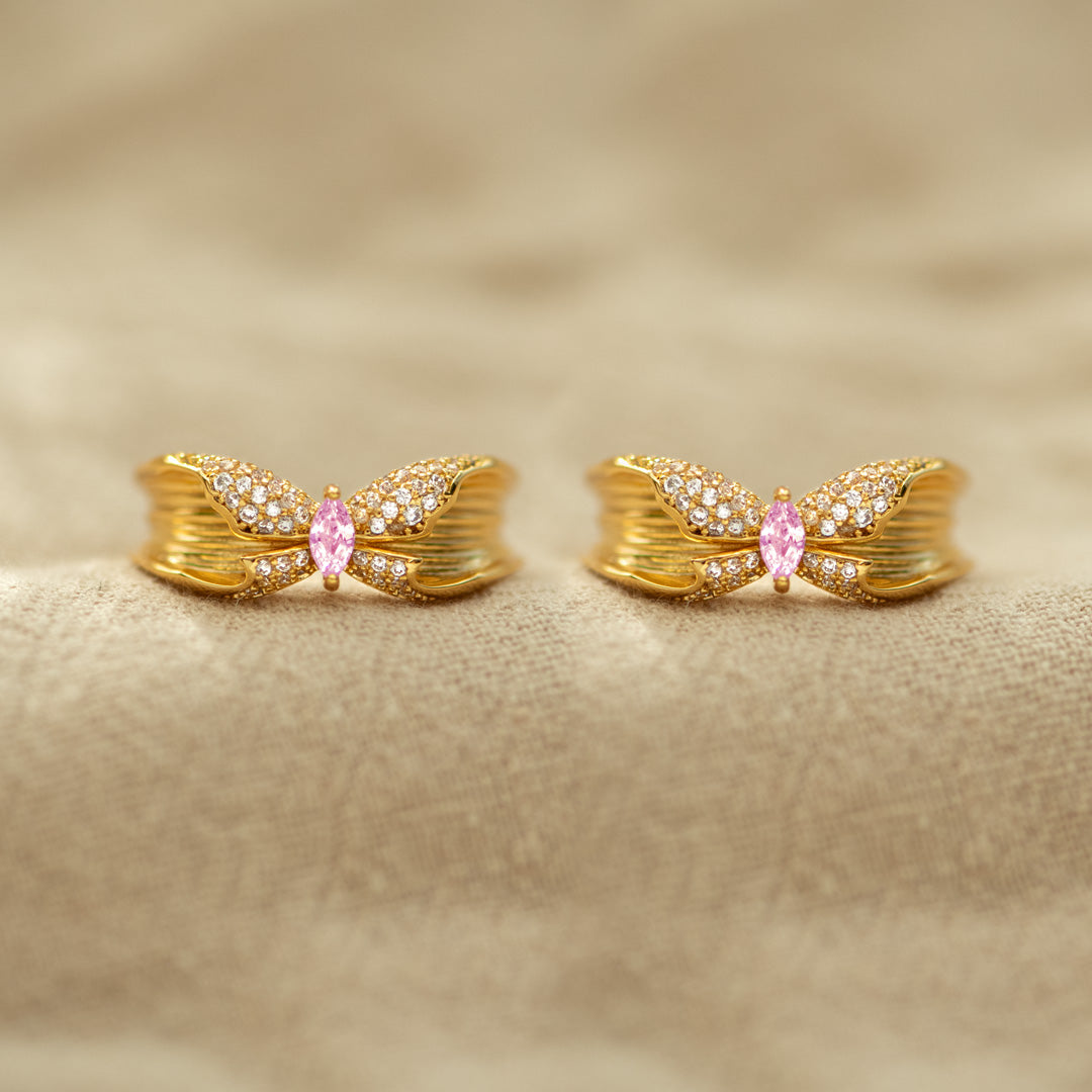 Mother & Daughter Vintage Butterfly Ring