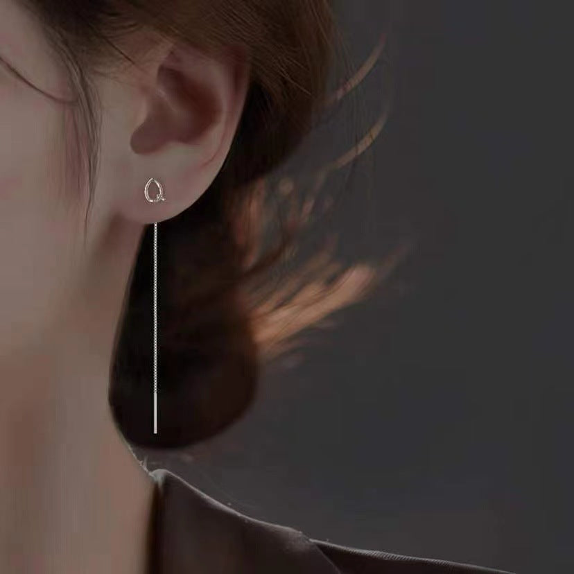 Fashion Shiny Alphabet Earrings