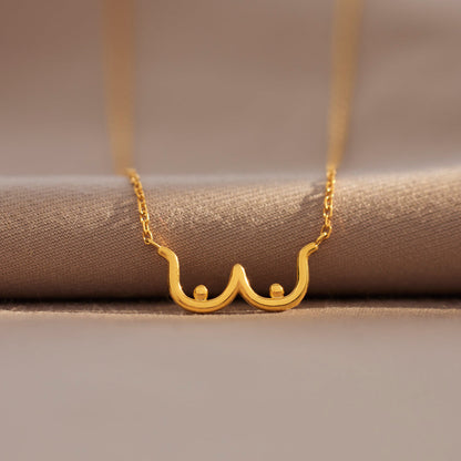 Tits Out Sis Boobie Necklace