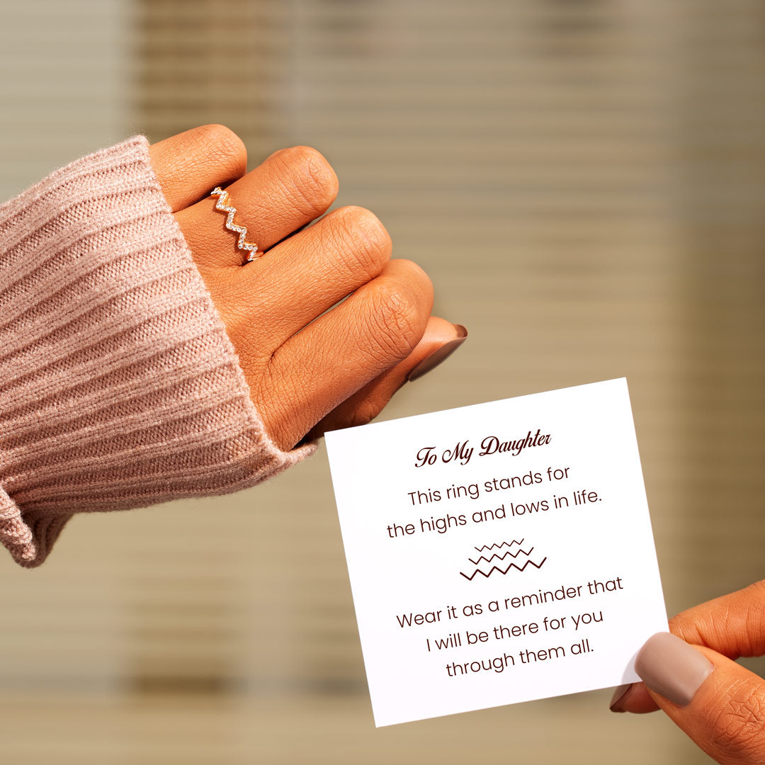 TO MY DAUGHTER HIGHS AND LOWS RING