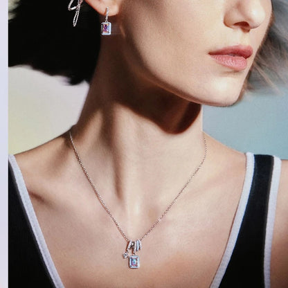 Crystal Aurora Rock Candy Necklace