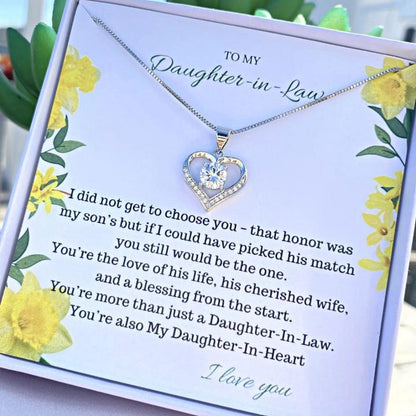 To My Daughter-in-Law | LOVE HEART NECKLACE 💓