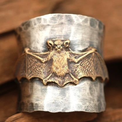 925 Sterling Silver Dragonfly Sapphire Ring