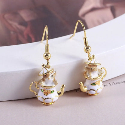 🔥Summer Hot Sale🌊	Mouse In My Teapot Earrings Set