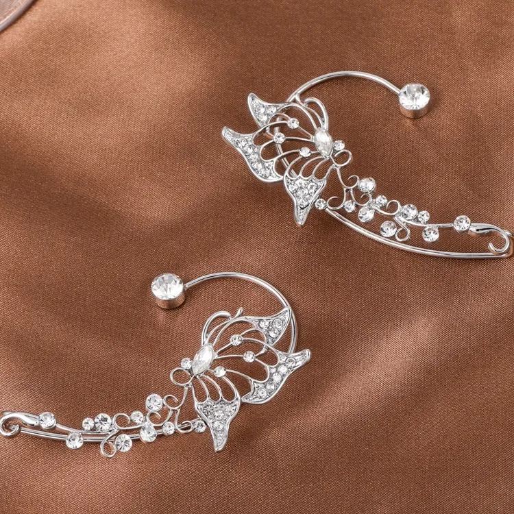 🌸2024 Spring Hot Sale✨HOLLOW BUTTERFLY STYLE ZIRCON EARRINGS